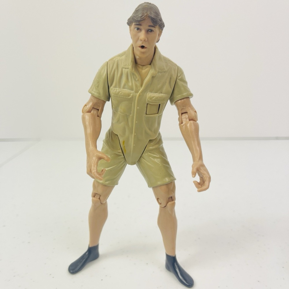 The Crocodile Hunter Steve Irwin Talking Snake Rescue Action Figure Untested